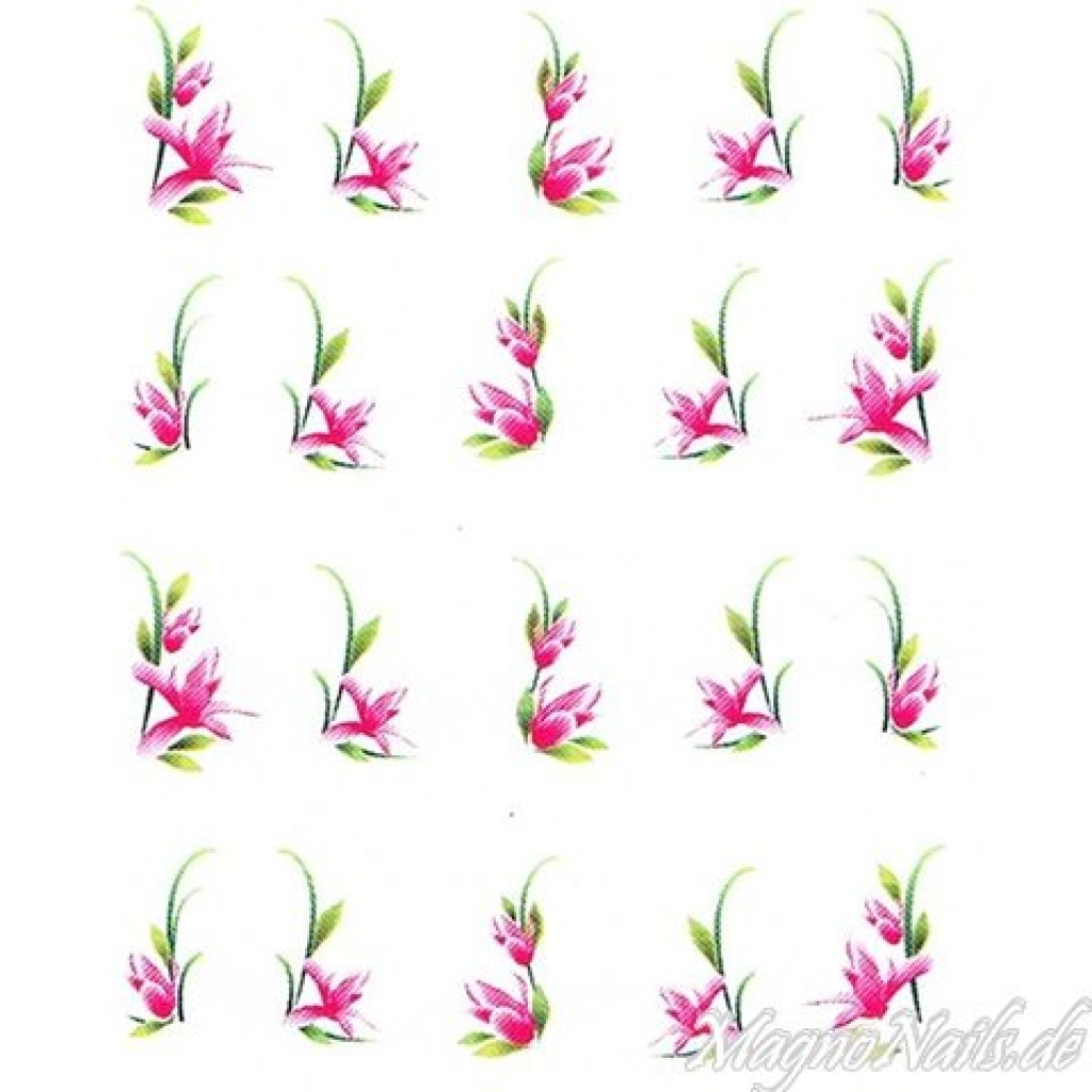 2D Nail Art One Stoke Sticker