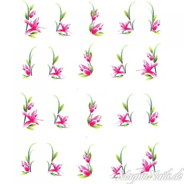 2D Nail Art One Stoke Sticker