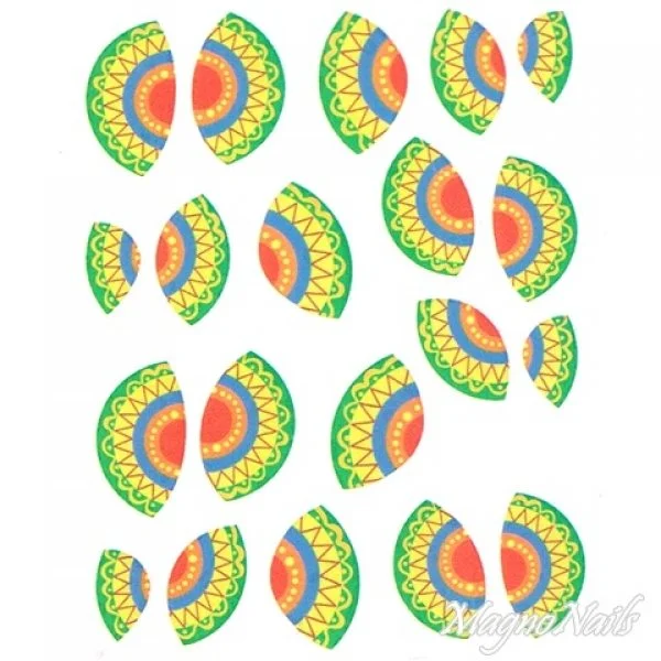 2D Nail Art One Stoke Sticker