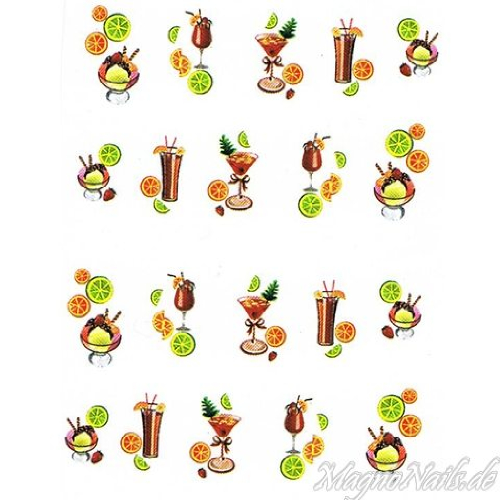 2D Nail Art One Stoke Sticker