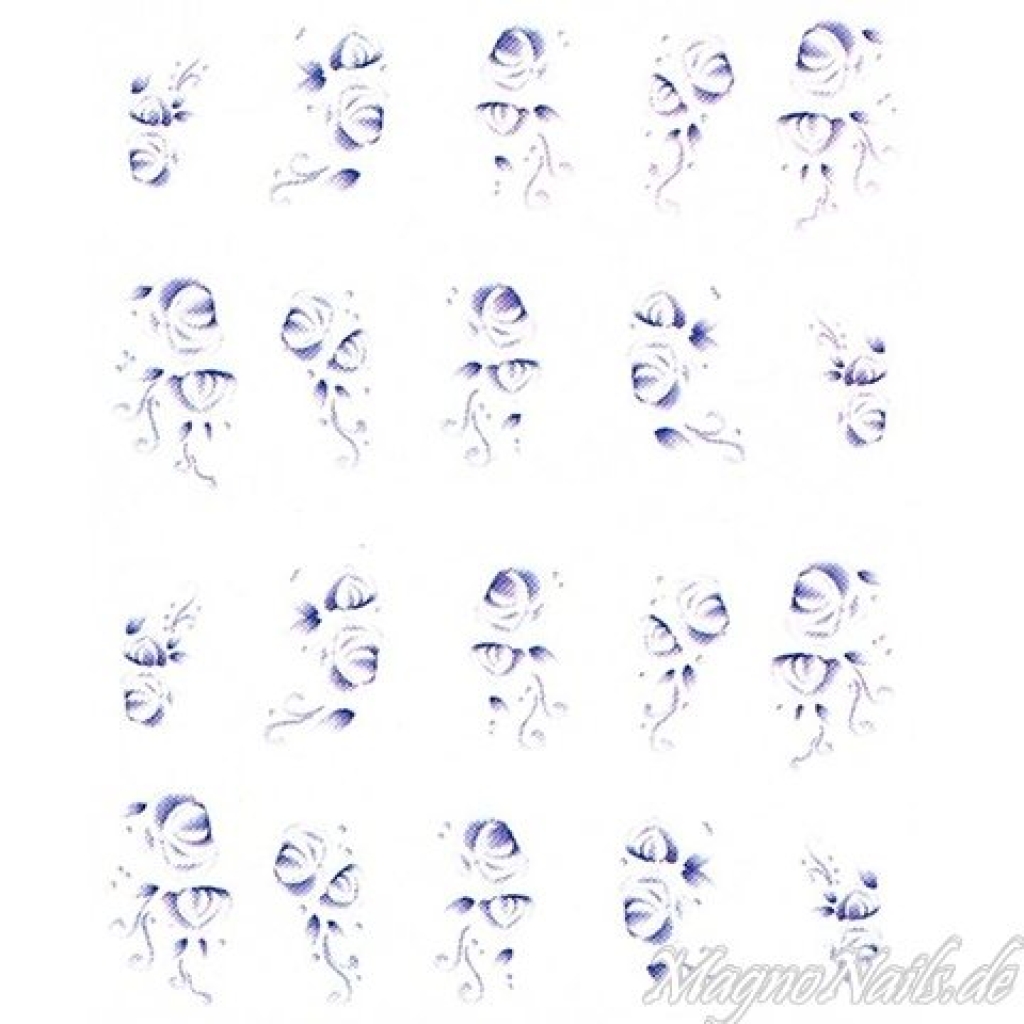 2D Nail Art One Stoke Sticker