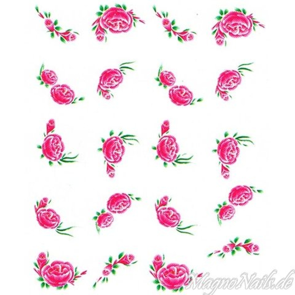 2D Nail Art One Stoke Sticker