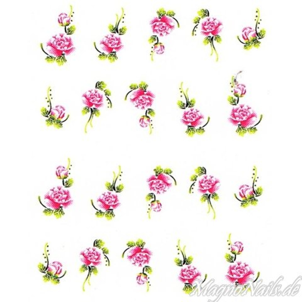 2D Nail Art One Stoke Sticker