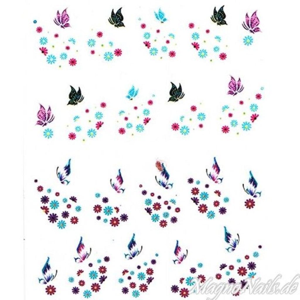 2D Nail Art One Stoke Sticker