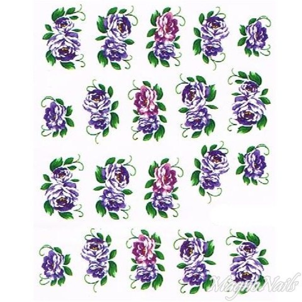 2D Nail Art One Stoke Sticker