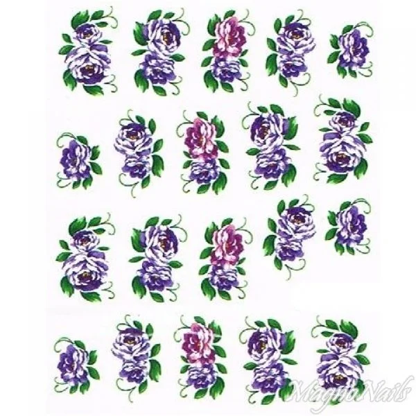 2D Nail Art One Stoke Sticker