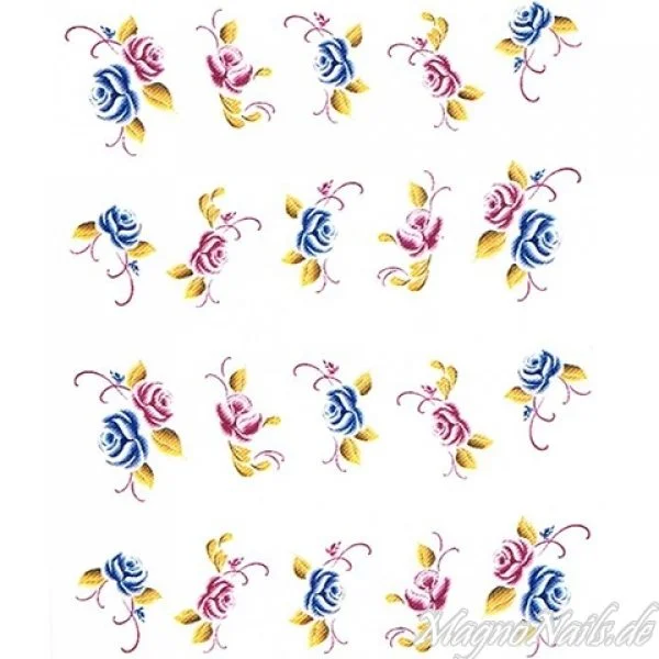 2D Nail Art One Stoke Sticker