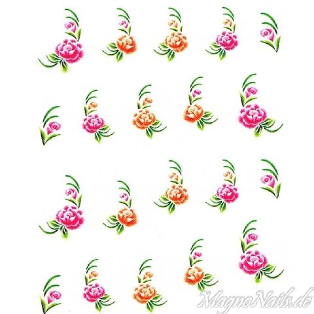 2D Nail Art One Stoke Sticker