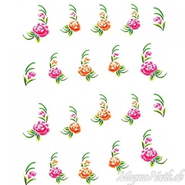 2D Nail Art One Stoke Sticker