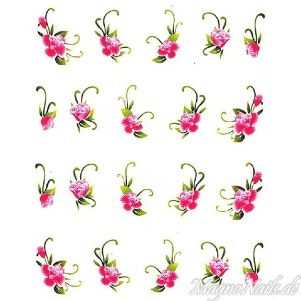 2D Nail Art One Stoke Sticker
