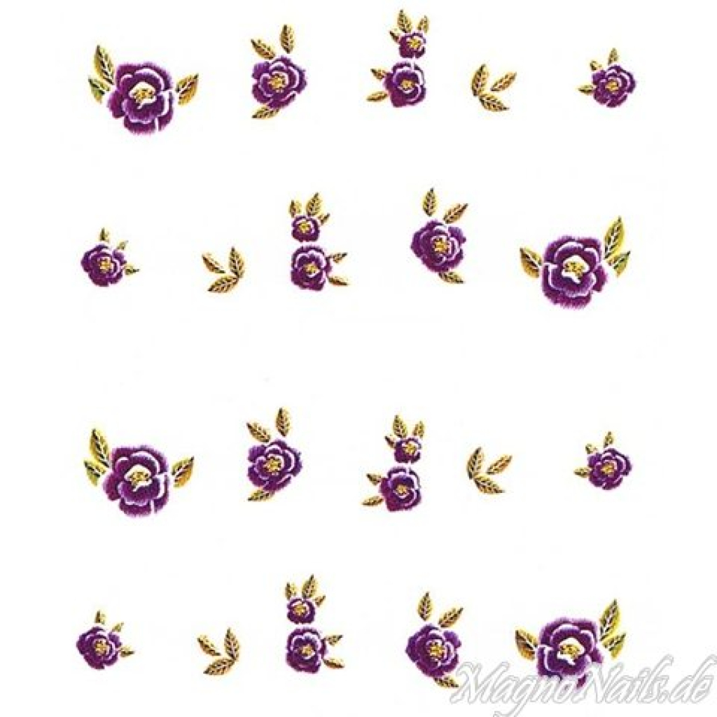 2D Nail Art One Stoke Sticker