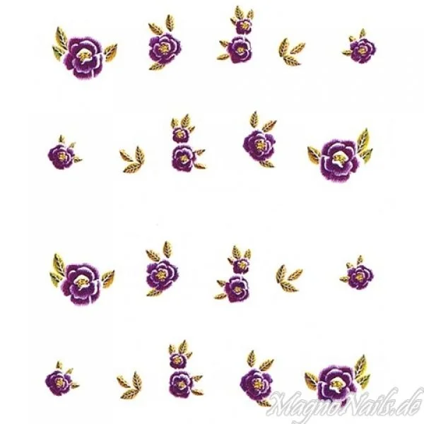 2D Nail Art One Stoke Sticker