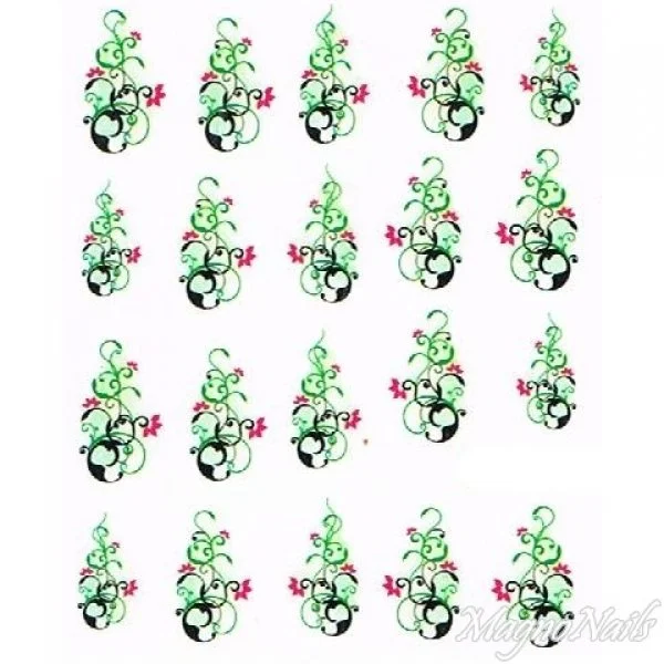 2D Nail Art One Stoke Sticker