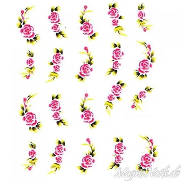 2D Nail Art One Stoke Sticker