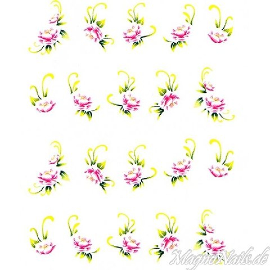 2D Nail Art One Stoke Sticker