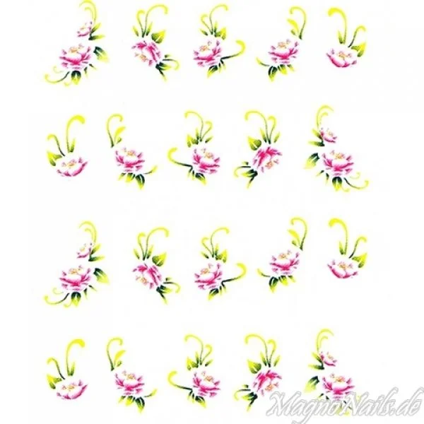 2D Nail Art One Stoke Sticker