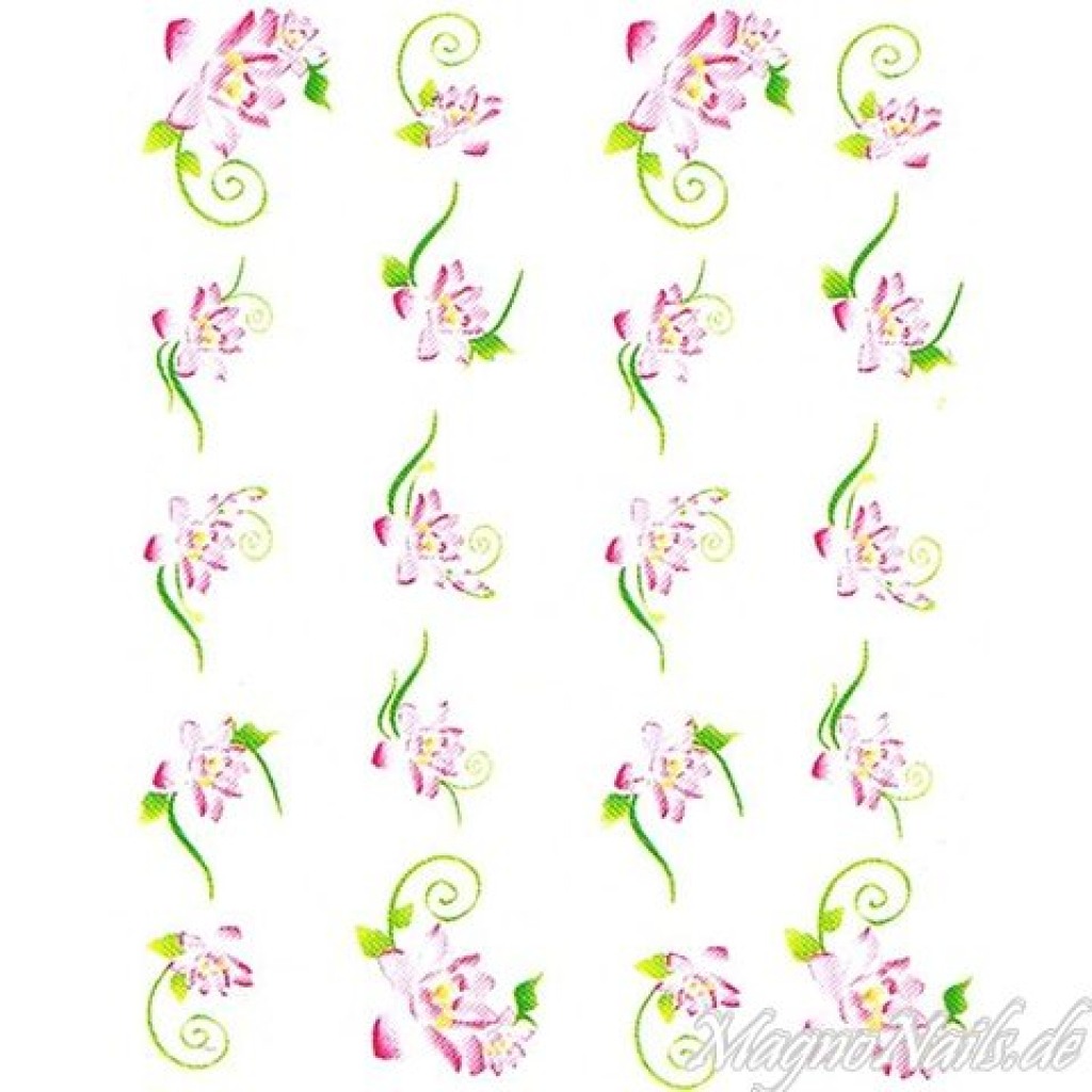 2D Nail Art One Stoke Sticker
