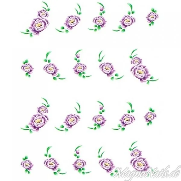 2D Nail Art One Stoke Sticker