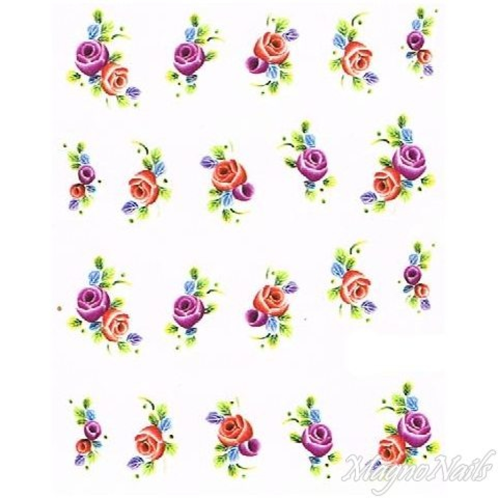 2D Nail Art One Stoke Sticker