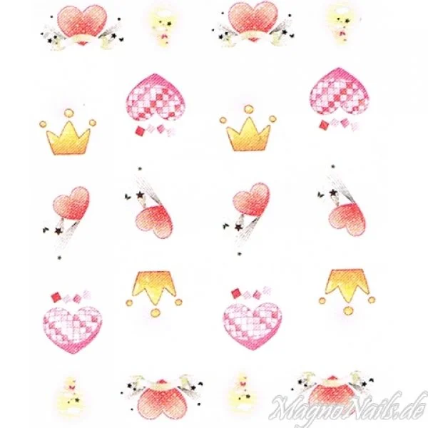 2D Nail Art One Stoke Sticker