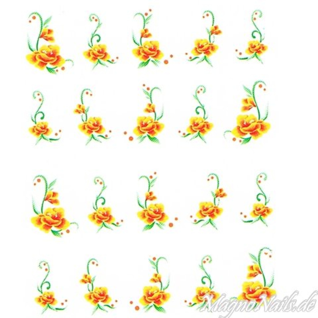 2D Nail Art One Stoke Sticker