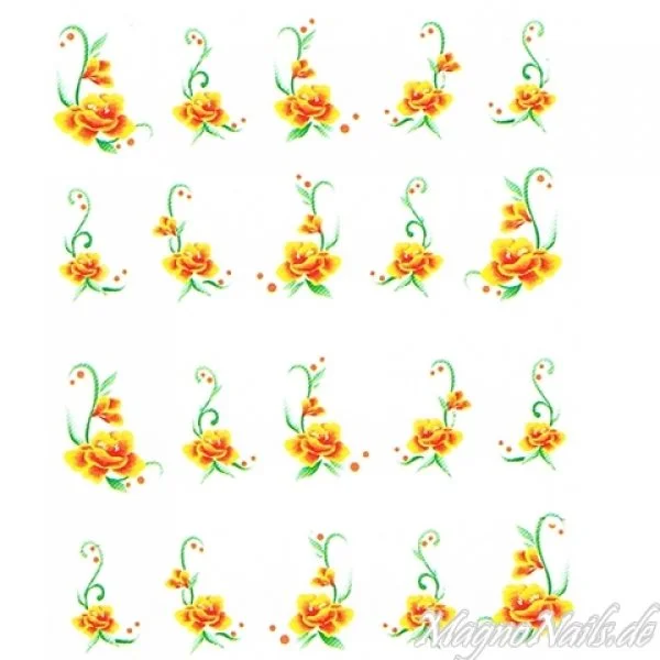 2D Nail Art One Stoke Sticker