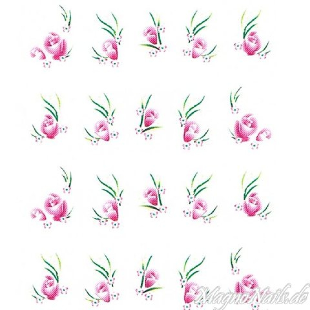 2D Nail Art One Stoke Sticker