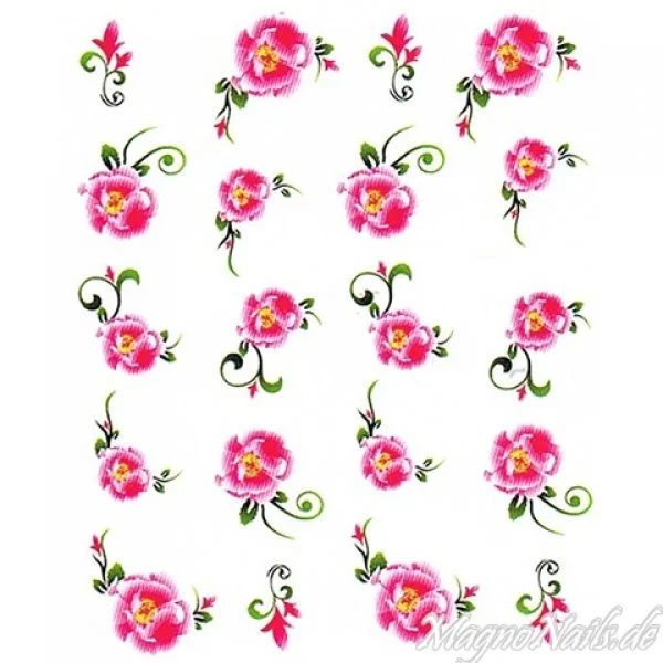 2D Nail Art One Stoke Sticker