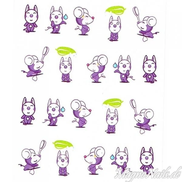 2D Nail Art One Stoke Sticker