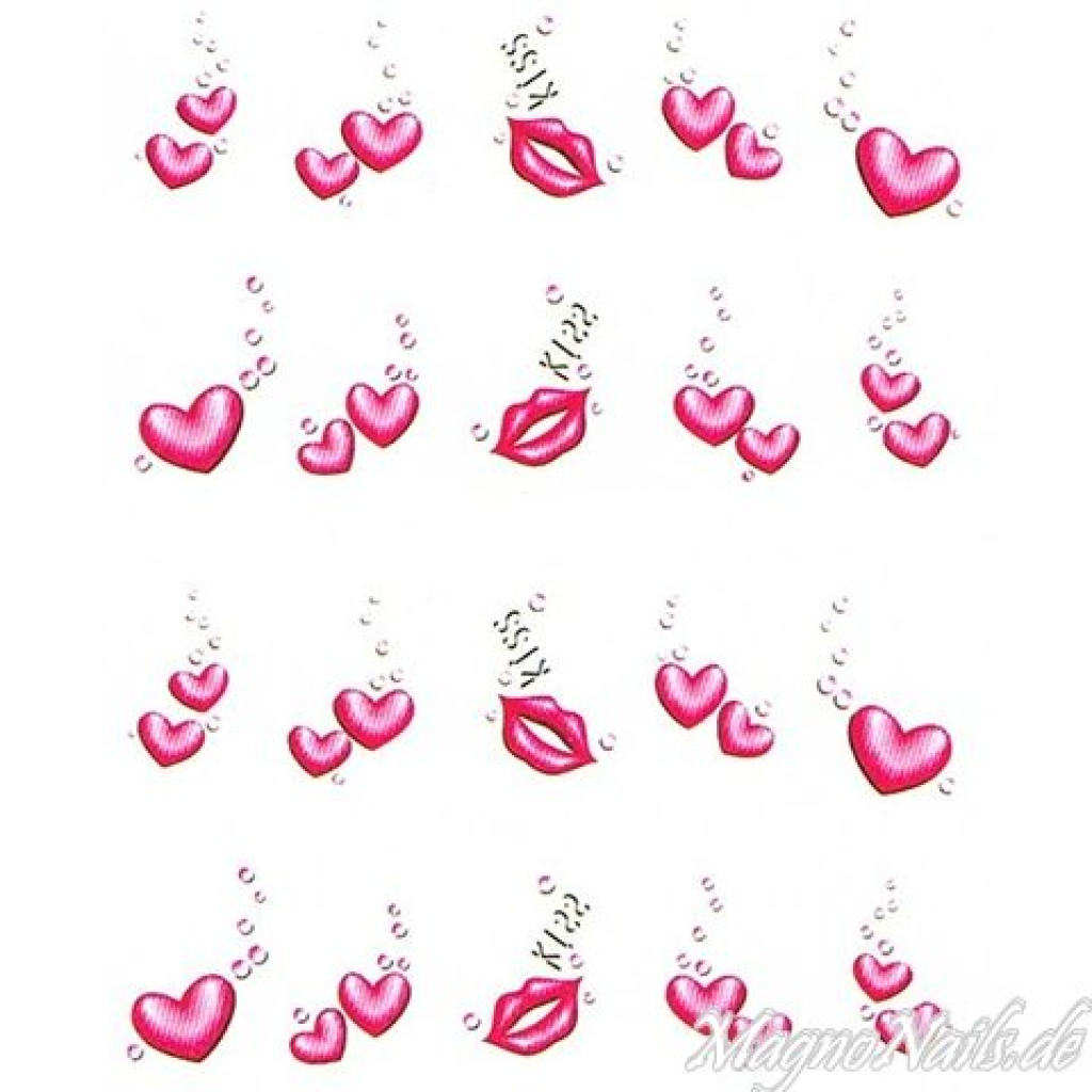 2D Nail Art One Stoke Sticker