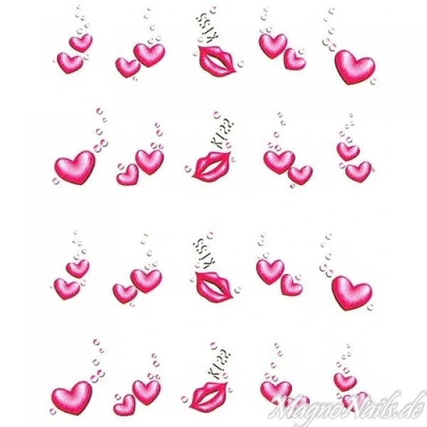 2D Nail Art One Stoke Sticker