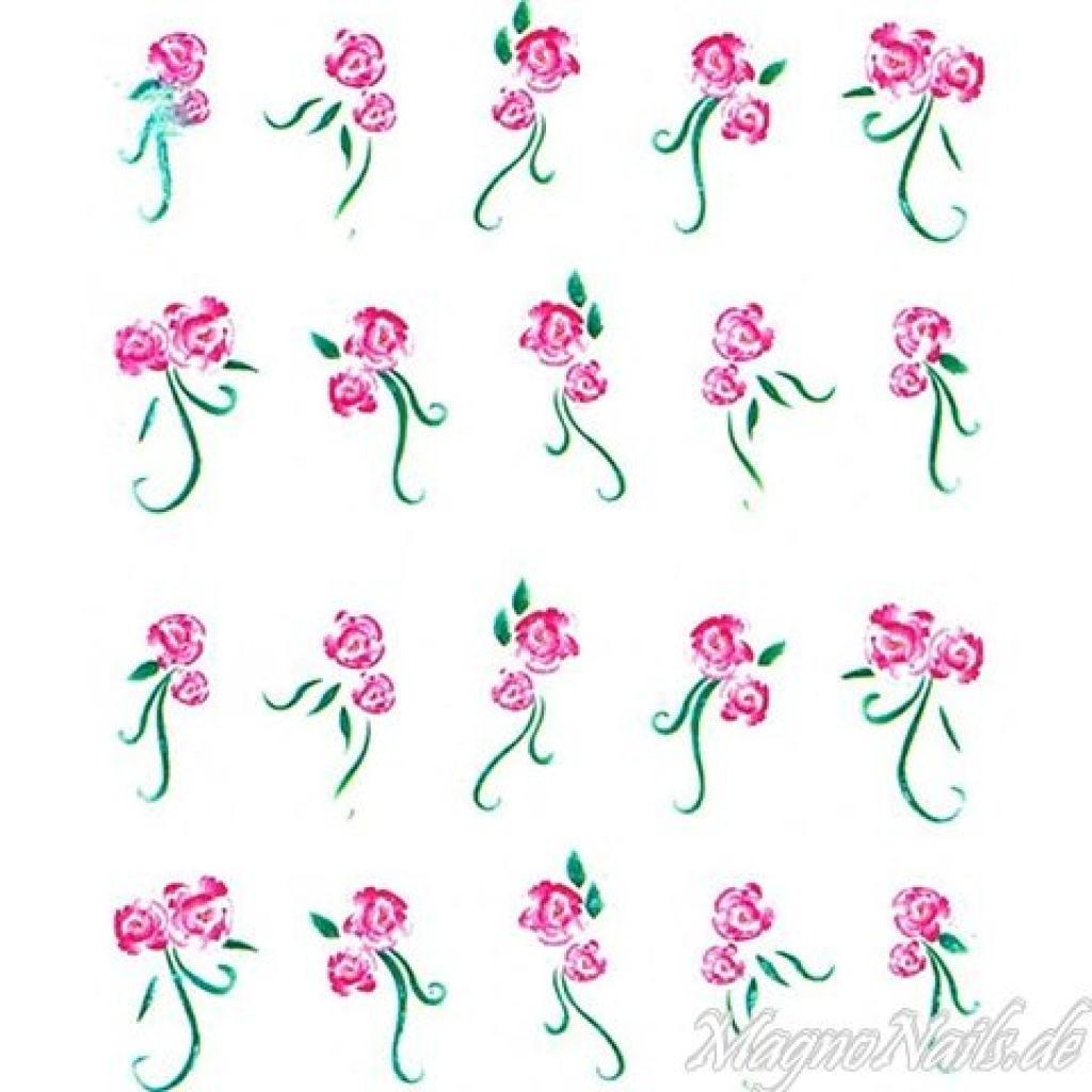 2D Nail Art One Stoke Sticker