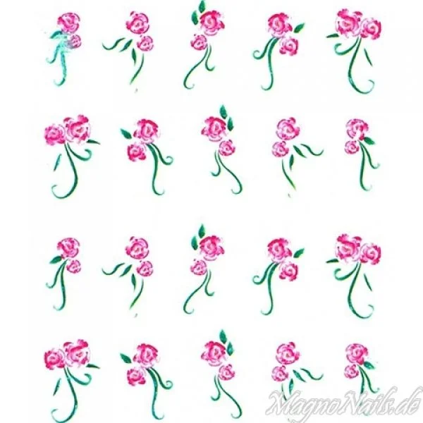 2D Nail Art One Stoke Sticker