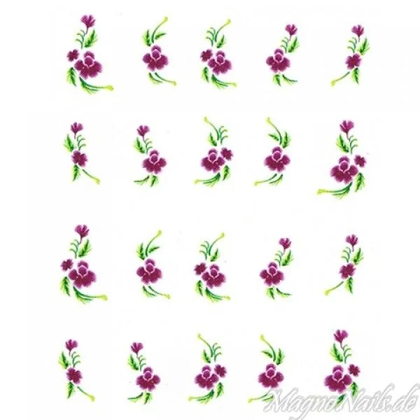 2D Nail Art One Stoke Sticker