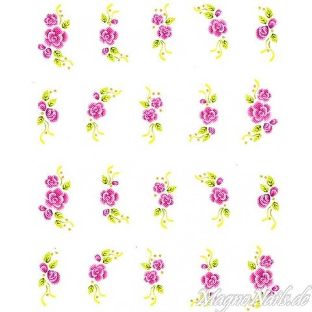 2D Nail Art One Stoke Sticker