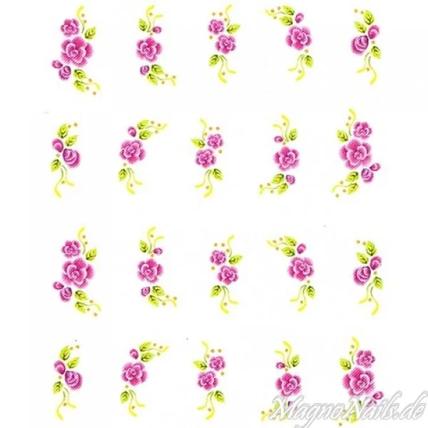 2D Nail Art One Stoke Sticker