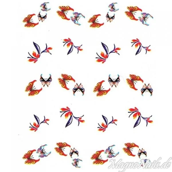 2D Nail Art One Stoke Sticker