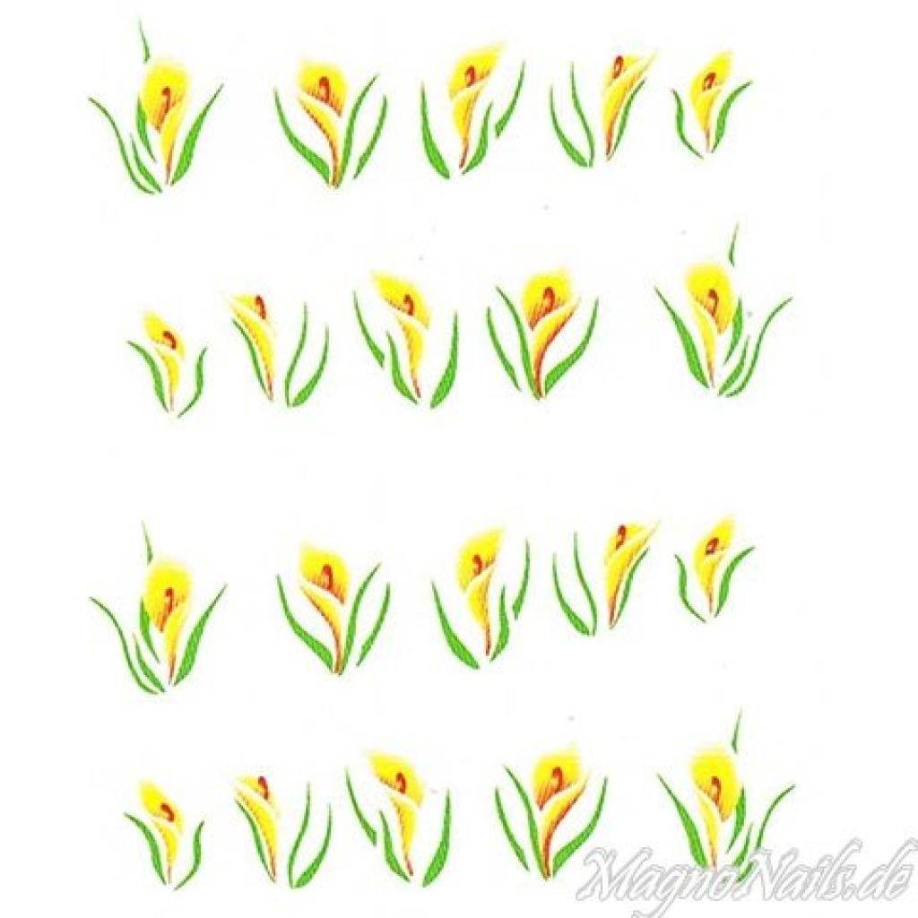 2D Nail Art One Stoke Sticker