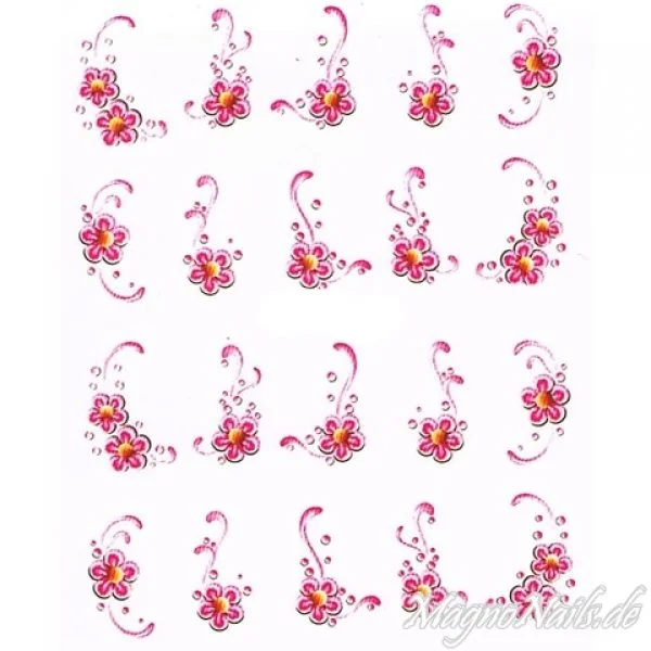 2D Nail Art One Stoke Sticker