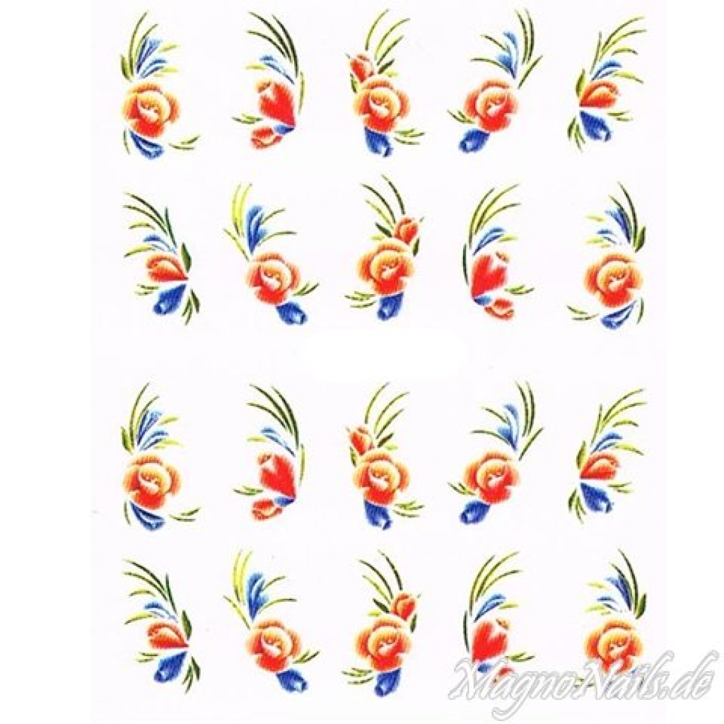 2D Nail Art One Stoke Sticker
