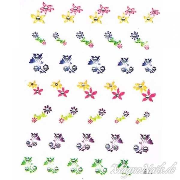 Nail Art 2D Sticker Nagelaufkleber Aufkleber Nageldesign Nägel selbstklebend