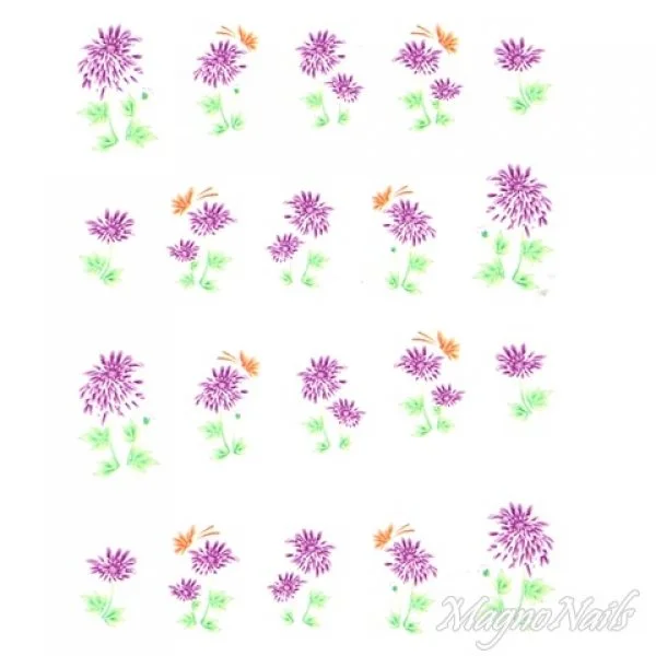 2D Nail Art One Stoke Sticker