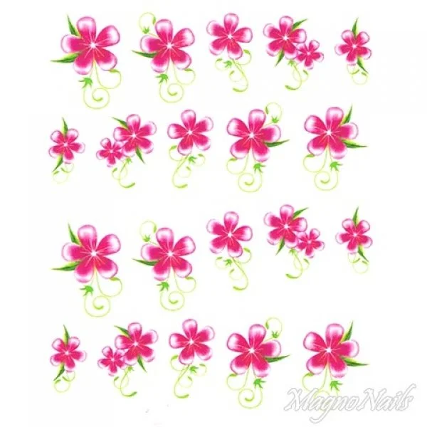 2D Nail Art One Stoke Sticker