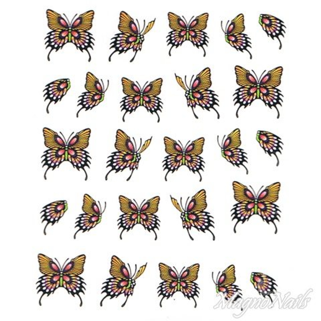 2D Nail Art One Stoke Sticker
