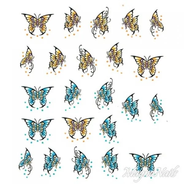 2D Nail Art One Stoke Sticker