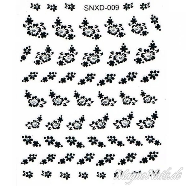 Nail Art 2D Sticker Nagelaufkleber Aufkleber Nageldesign Nägel selbstklebend Strasssteine