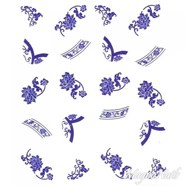 2D Nail Art One Stoke Sticker