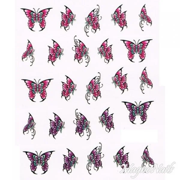 2D Nail Art One Stoke Sticker