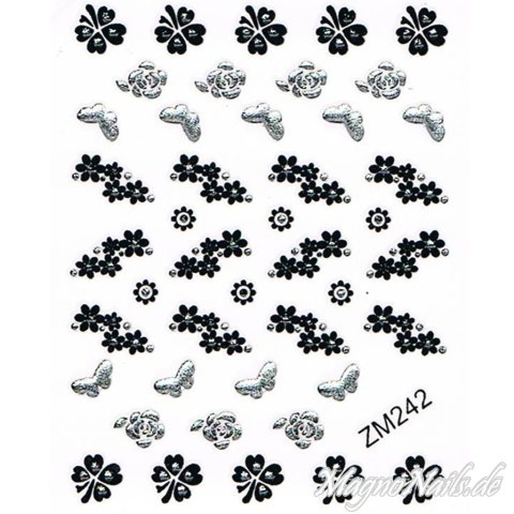 Nail Art 2D Sticker Nagelaufkleber Aufkleber Nageldesign Nägel selbstklebend