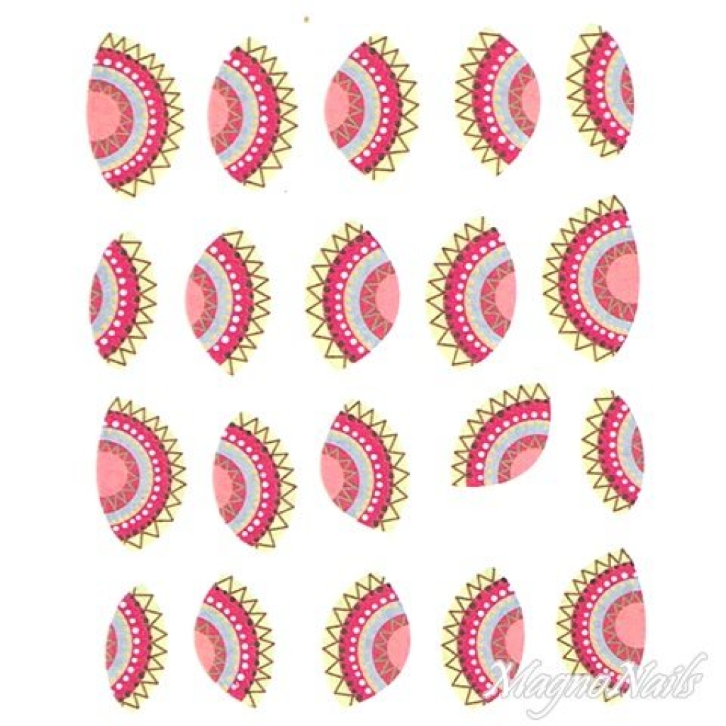 2D Nail Art One Stoke Sticker